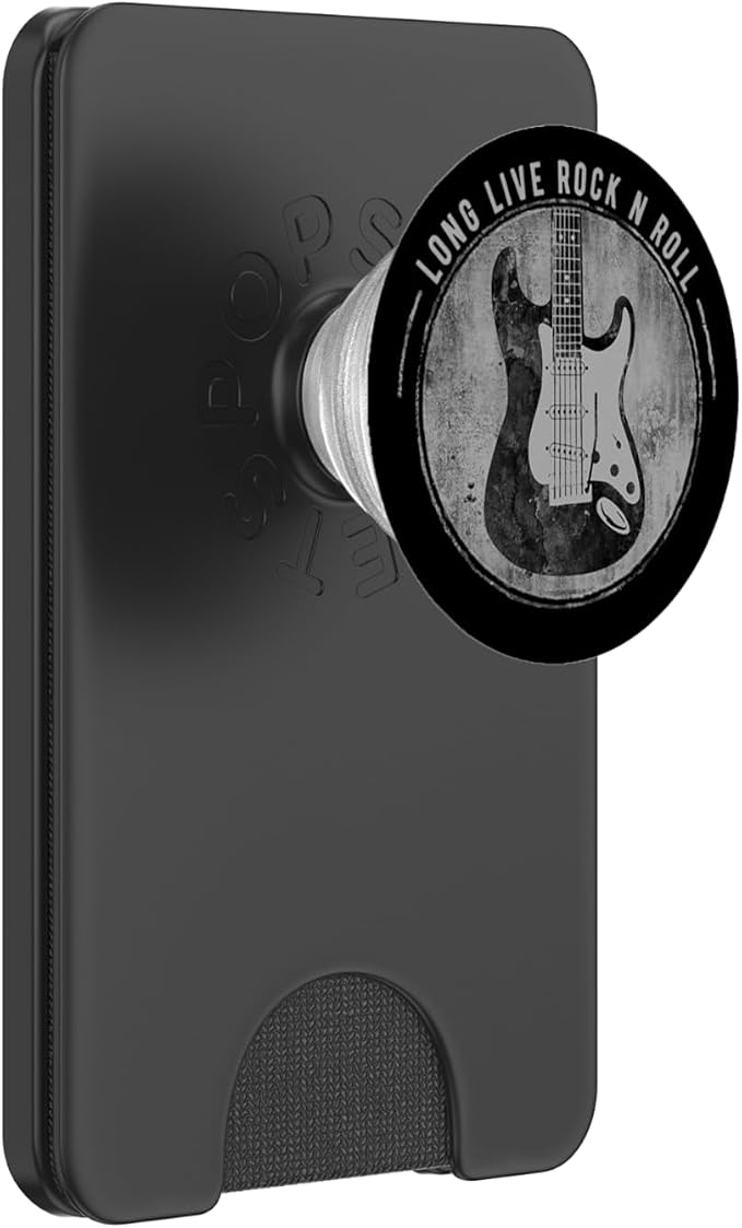 Long Live Rock And Roll Classic Electric Guitar PopSockets Adhesive PopGrip