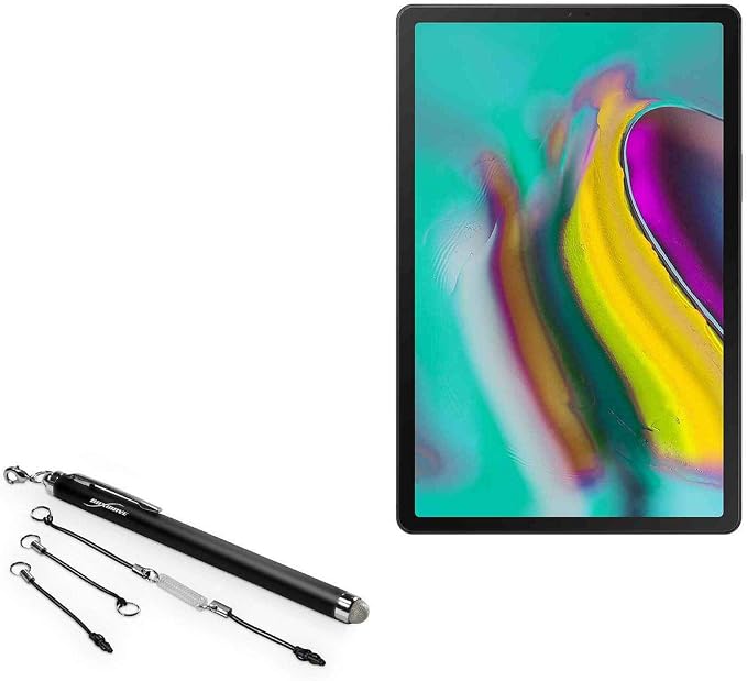 BoxWave Stylus Pen Compatible with Samsung Galaxy Tab S5e Wi-Fi - EverTouch Capacitive Stylus Fiber Tip Capacitive Stylus Pen - Jet Black