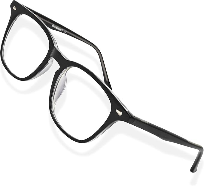 Brookstone Blue Light Blocking Glasses For Women and Men Computer Gaming Eye Protection UV Blocker With Pouch Cloth and Spray
