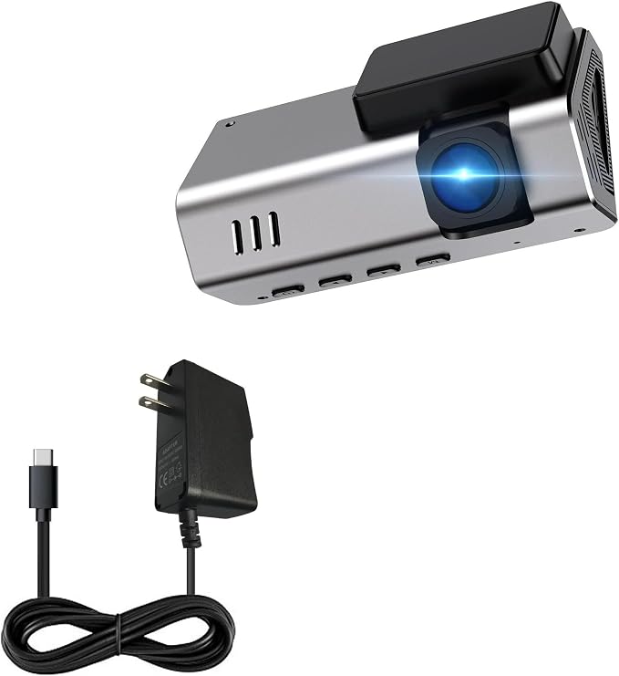 BoxWave Charger Compatible with PRUVEEO J30 Dash Cam - Wall Charger Direct (15W) Rapid Charge Your Device with Built-in 3ft Cable