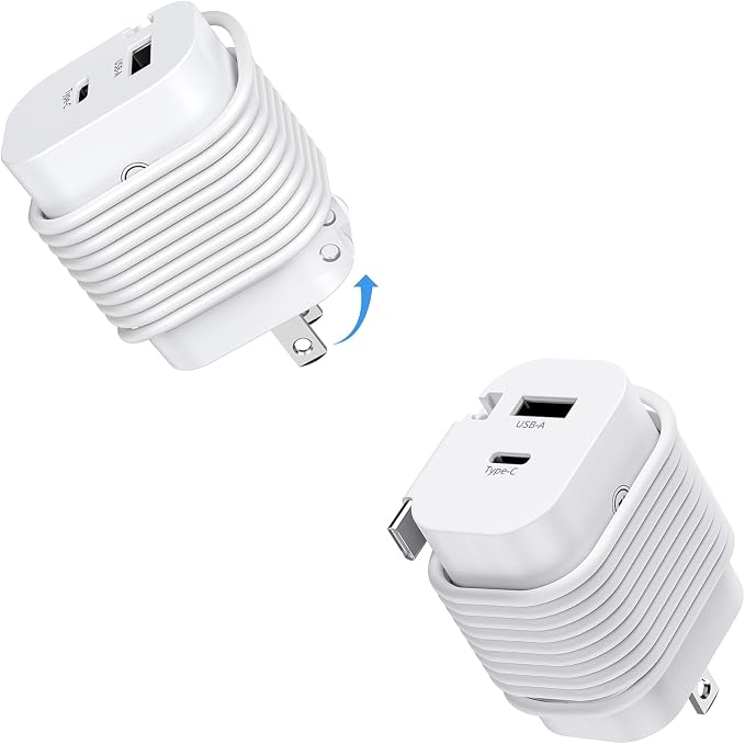 iPhone 15 Charger Fast Charging 2 Pack 20W Type C Wall Charger Fast Charging Block with 5FT USB C to C Charging Cable Compatible for iPhone 15/15 Pro/15 Pro Max/15 Plus iPad Pro/Air/Mini