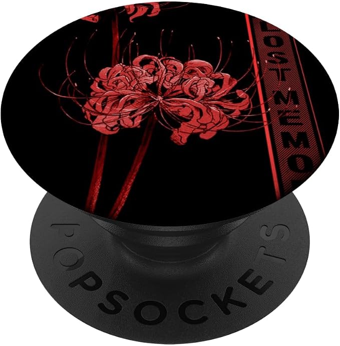 Japanese Spider Lily Soft Grunge Anime Aesthetic Flower PopSockets Adhesive PopGrip