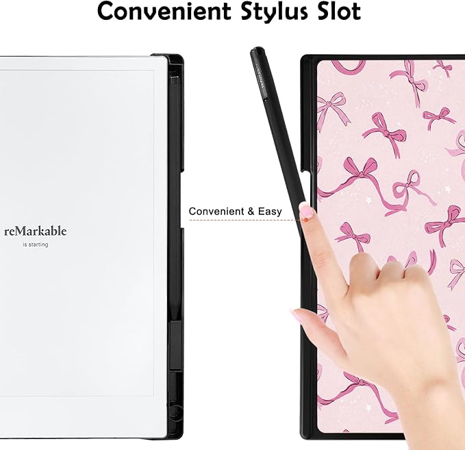 Case for Remarkable 2 Paper Tablet 10.3 2020 ReleasedLightweight and Hard Back Shell Protective Book Folio Cover with Built-in Pen HolderComes with Remarkable 2 Pen Tips.