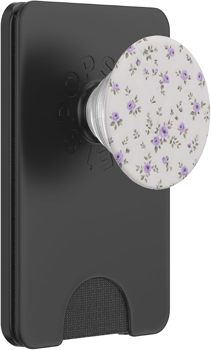 Cute Lavender Rose Pattern Floral PopSockets PopGrip for MagSafe