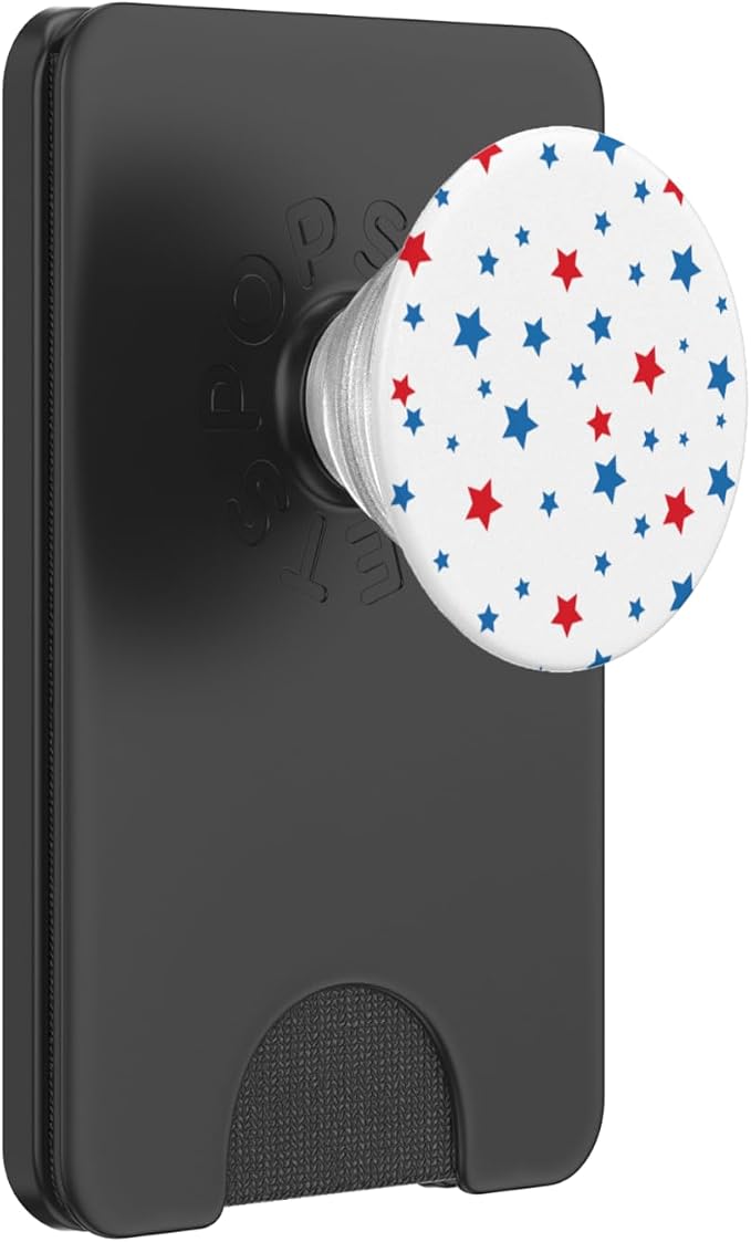 Red White And Blue Stars And Stripes Cute Patriotic USA PopSockets Adhesive PopGrip