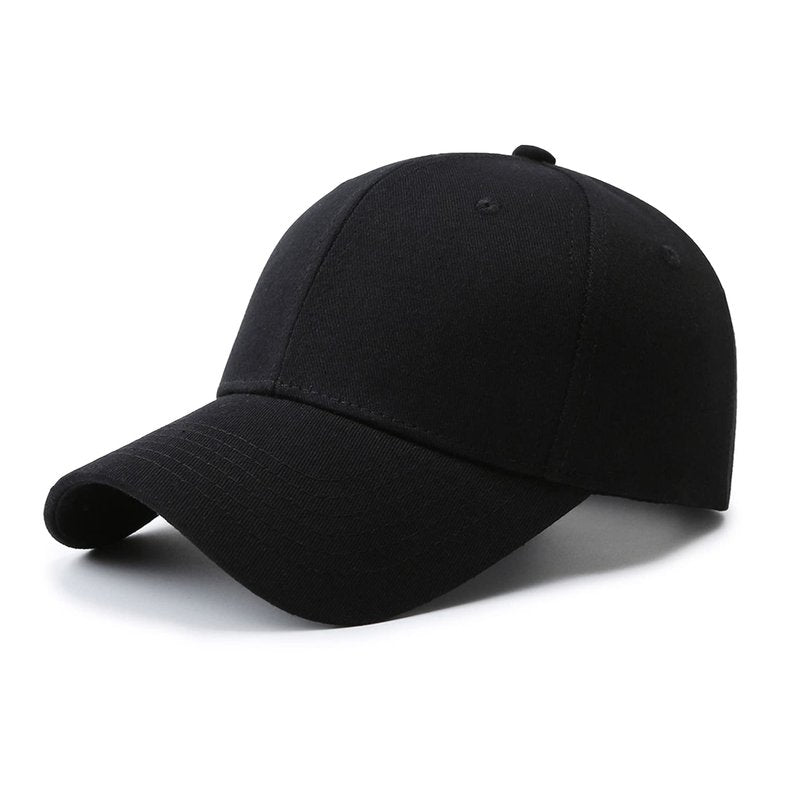 NPQQUAN Baseball Cap Structured Front Panels Golf Dad Trucker Hats for Men Women Black