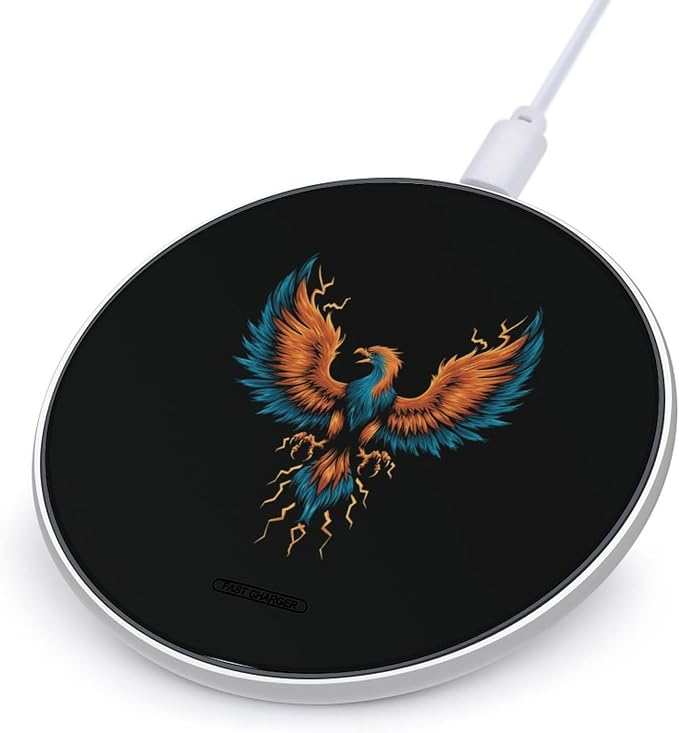 Phoenixes Wireless Charger SlimWireless Charging Pad Anti-Slip Charger Mat for Men Women