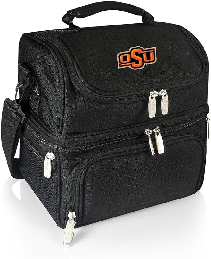 PICNIC TIME NCAA Nebraska Cornhuskers Pranzo Lunch Bag - Insulated Lunch Box with Picnic Set - Lunch Cooler Bag