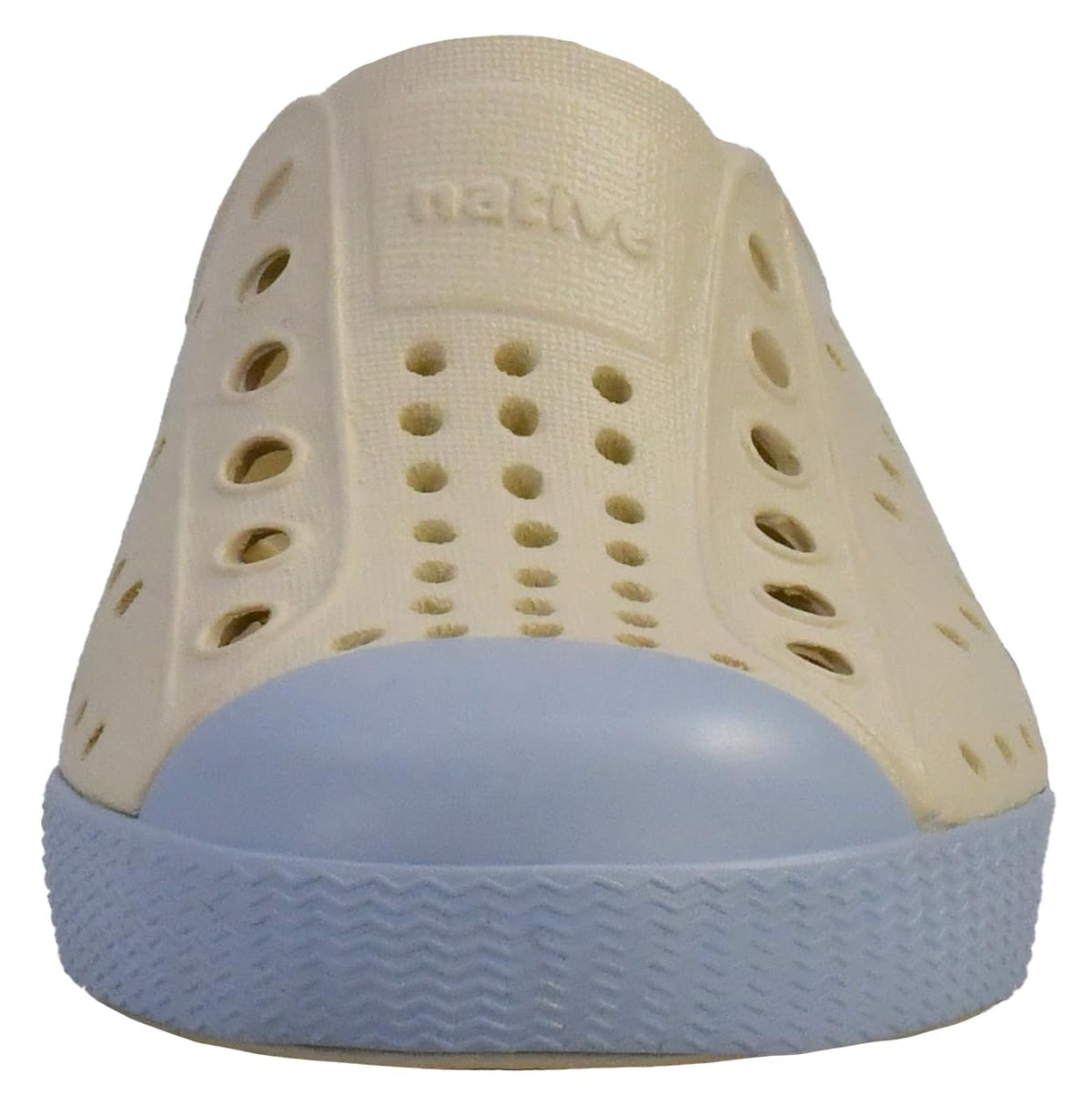 Native Shoes Unisex-Kids Jefferson Sneakers, Bone White/Skyway Blue, 4 Toddler