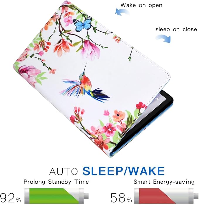 Case for Galaxy Tab A11+ Plus 2026/ A9 Plus 2024 11-Inch Funut PU Leather Folio Cover Multi-Angle Stand with Auto Wake/Sleep Case for Samsung Galaxy Tab A9 Plus/A9+ Tablet Bird