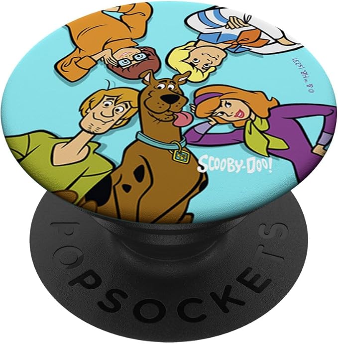 Scooby-Doo Classic Mystery Inc Gang Circle Group Shot PopSockets Adhesive PopGrip