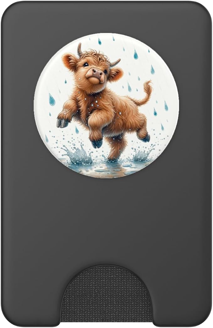 Highland Cow Design for Farmers and Highland Cow PopSockets Adhesive PopGrip