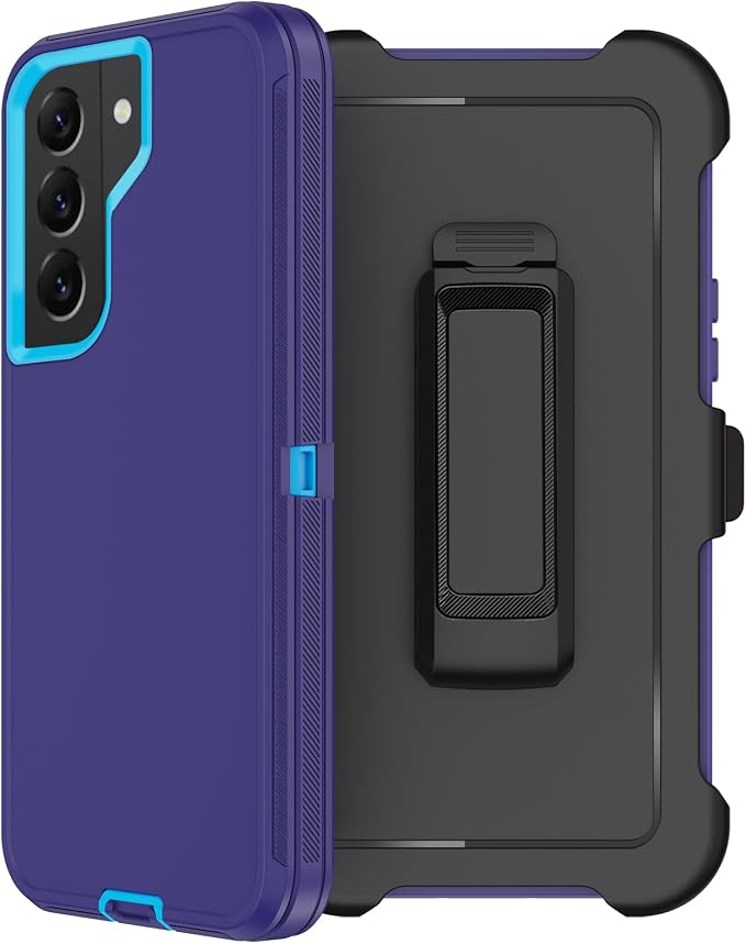 for Samsung Galaxy S22 Plus Case with Belt Clip Holster 2X Screen Protector [Military Grade Protection] Heavy Duty Full Body Shockproof Rugged Protective Cover for Samsung S22 Plus 5G Black