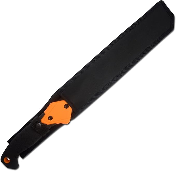 Snake Eye Machete with Heavy Duty Construction-Ergonomic Non-Slip Handle and Belt Sheath for Gardening, Land-Management, Bushcraft, Hunting and Outdoor