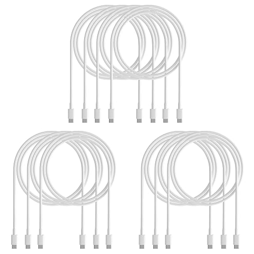 USB C to USB C Cable Fast Charging 10-Pack 3ft Type C Charging Cable for iPhone 17/16 Pro Max Plus 65W C to C Cable for Samsung S25 S24 iPad Pro