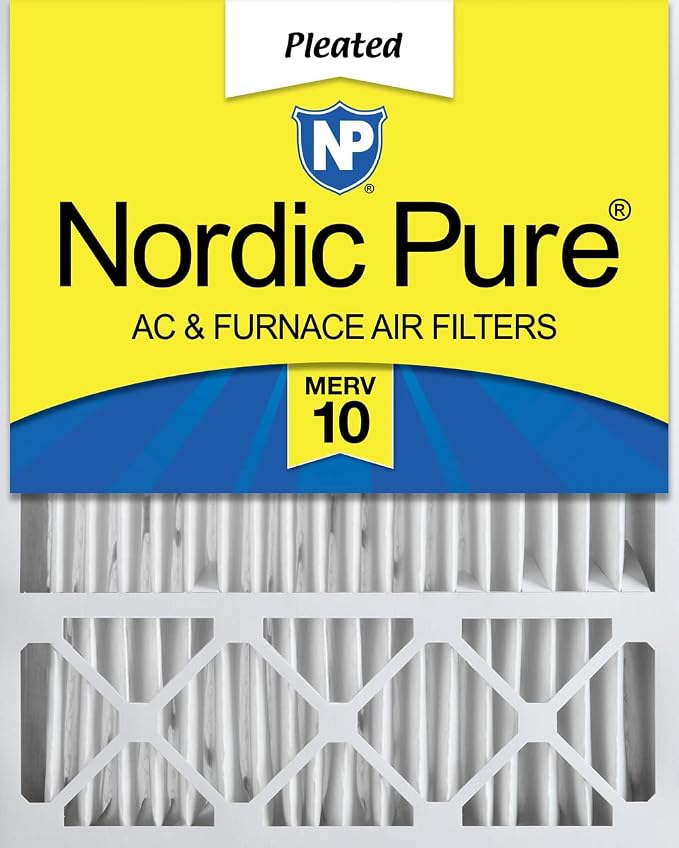 Nordic Pure 20x25x5 Honeywell/Lennox Replacement MERV 10 Air Filter 1 Pack