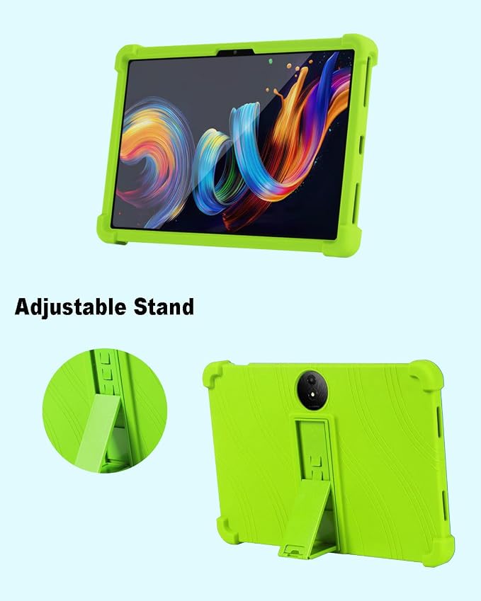 Tablet Case for TCL Nxtpaper 11 Plus Soft Silicone Case with Adjustable Stand Shockproof Protective Cover for TCL Nxtpaper 11 Plus 11.5 inch. (Black)