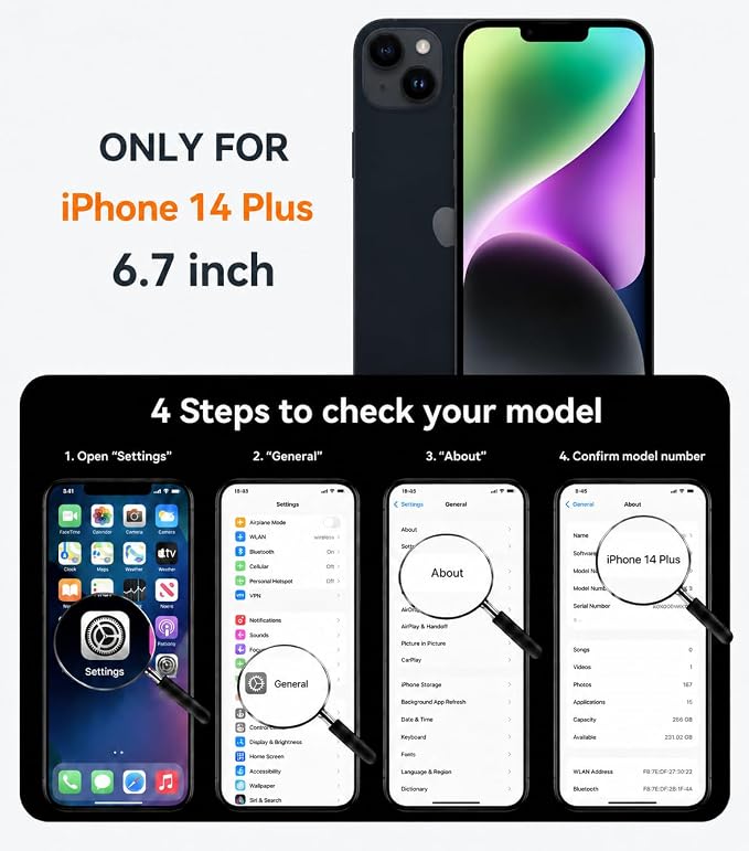 Magnetic Design for iPhone 16 CaseCompatible with MagSafe[Military Grade Drop Protection] Camera Lens Protector Cover Logo View Dust-Proof Matte Shockproof Protective CoverNavy Blue