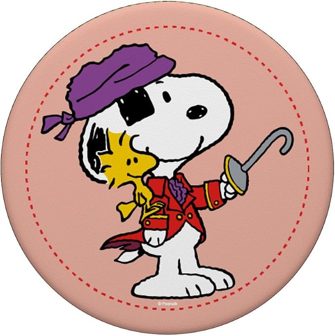 Peanuts Ahoy Snoopy and Woodstock PopSockets Adhesive PopGrip