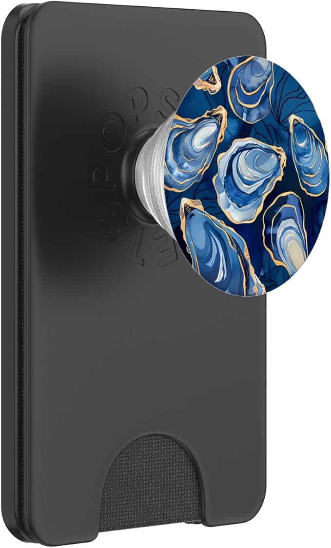Exquisite Oysters in Blue and White Watercolors An Oyster PopSockets PopGrip for MagSafe