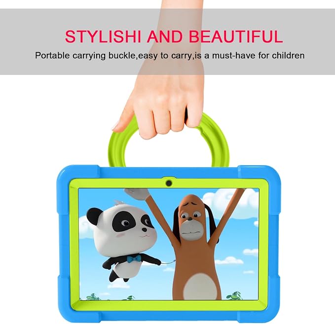 AKABEILA Compatible with Amazon Fire HD 8 2020/2022 Tablet Case，Rugged Kids Case with Stand Lightweight Shockproof Kids Friendly Tablet Cover Black