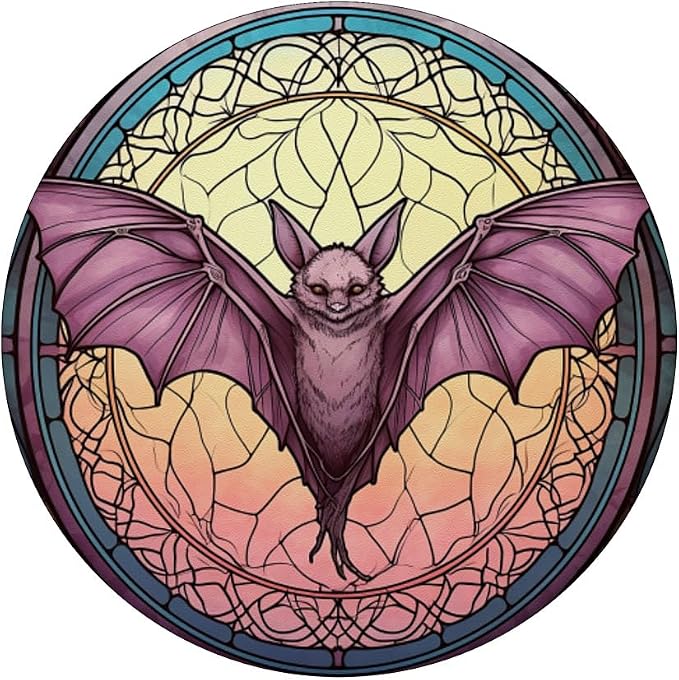 Bat Stained Glass PopSockets PopGrip for MagSafe