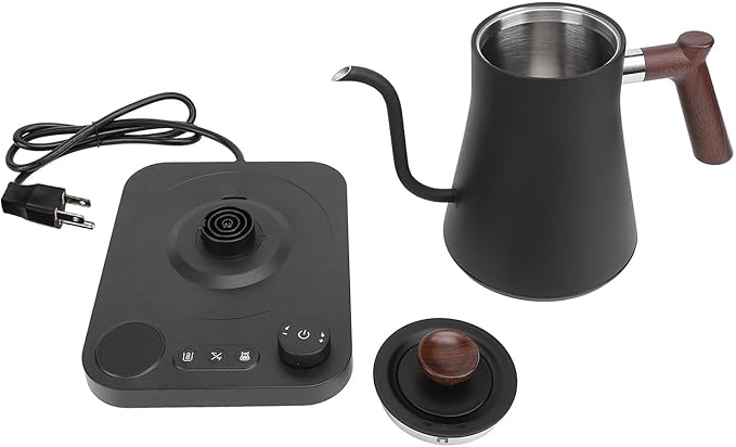 Fayelume Gooseneck Electric Kettle, 110V Electric Tea Kettle, Hot Water Kettle Electric, Electric Kettle Temperature Control, Teapot for Boiling Water Coffee (US Plug)