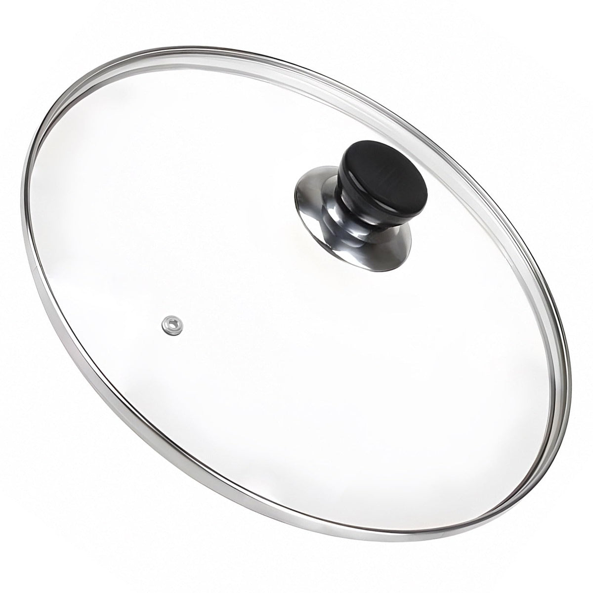 Vortihive 10.25" Pan Lid, Round Tempered Glass Pan Cover with Steam Vent