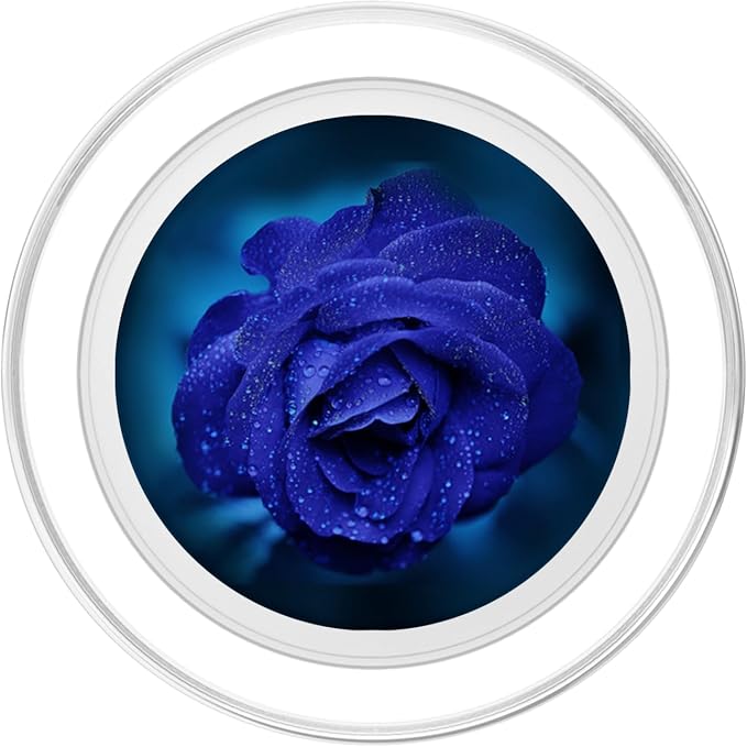 Blue Rose Flower Design - Great Gift Idea for Girls &amp Women PopSockets Adhesive PopGrip