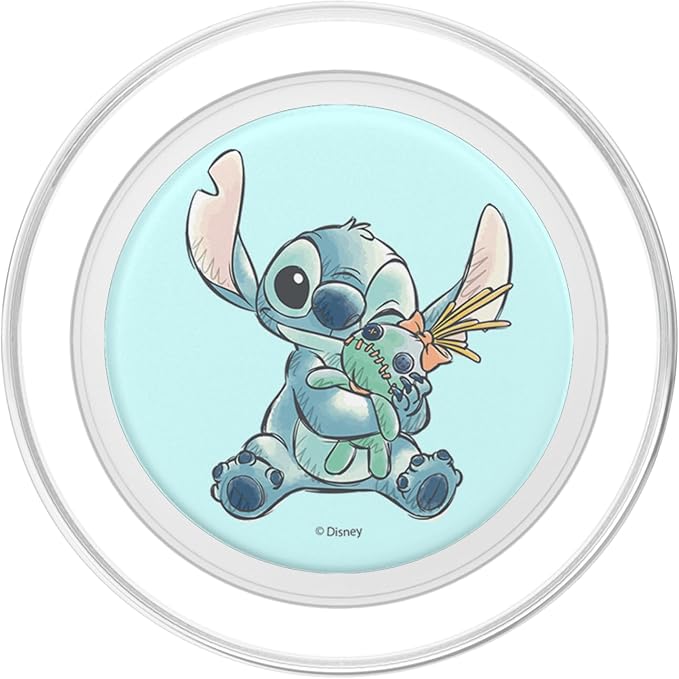 Disney Lilo &amp Stitch Cute Happy Stitch Scrump Sketch Logo PopSockets PopGrip for MagSafe