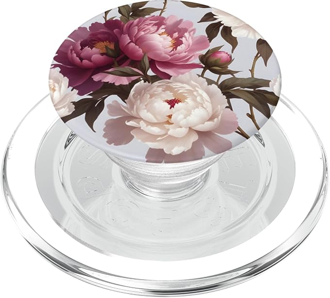 Purple Pink Flower Floral Pattern PopSockets Adhesive PopGrip