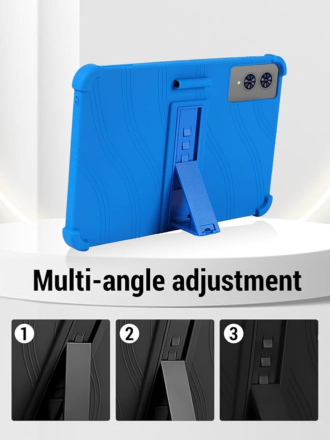 for TECLAST T65 13.4 inch Tablet Protective case Shockproof Lightweight Silicone Protective Cover with Stand Child-Friendly Protection Easy to Clean DesignBlack