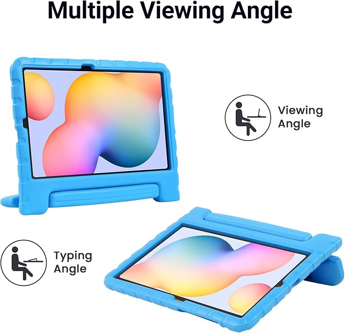Kids Case for Samsung Galaxy Tab S6 Lite Shockproof Handle Stand Blue | Lightweight Kids Friendly EVACompatible with Samsung Galaxy Tab S6 Lite 10.4 Inch 2024/2022/2020 Release S Pen Holder