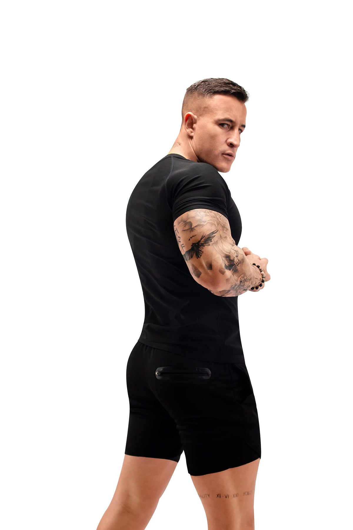 FUXERT Sauna Shirt for Men Sweat Sauna Suit for Gym Exercise Compression Shirt Workout Shapewear (SOBK XXL)