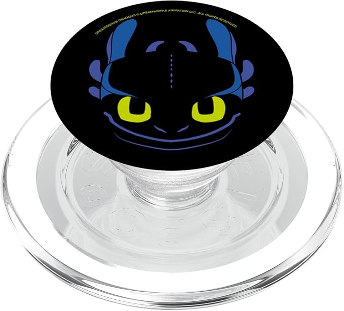 DreamWorks Dragons Toothless Night Fury Big Face Costume PopSockets PopGrip for MagSafe
