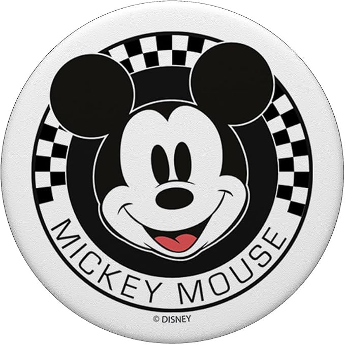 Disney Mickey and Friends Mickey Mouse Checkerboard Circle PopSockets Adhesive PopGrip