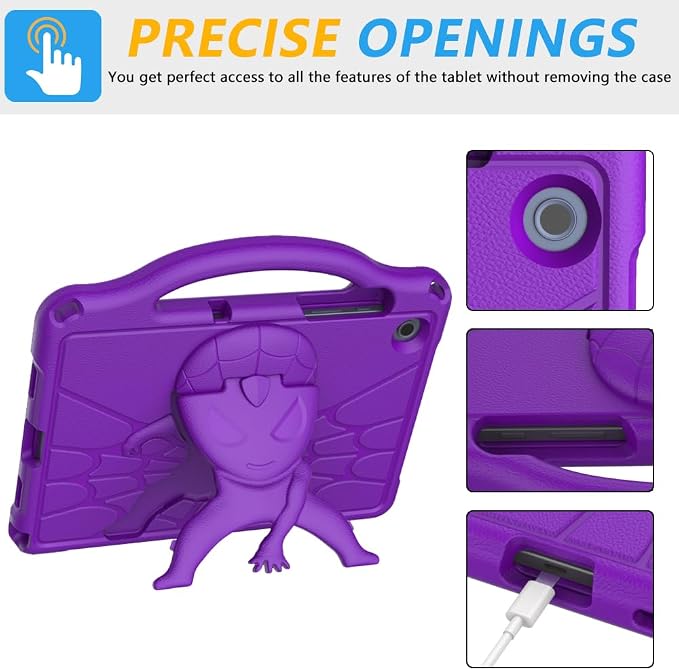 Kids Case for Samsung Galaxy Tab A11 Plus 2026 /A9 Plus 2023 11 inch Tablet | Sanyetral Galaxy Tab A11+/A9+ Case with Screen Protector Shockproof Handle Stand Protective Cover with Shoulder Strap -Bl