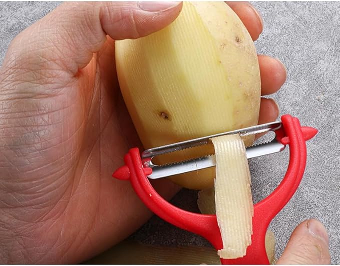 Luszmoax Peeler-Vegetable-Potatoes-Carrot-Fruit-Apple Stainless Steel Y Peelers for Kitchen