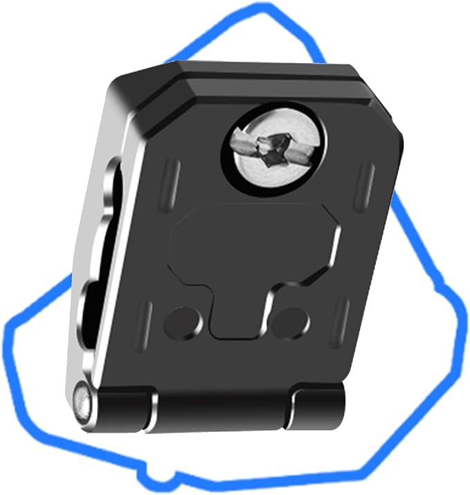Cable Management Clip Aluminum Video Cable Clamp for DSLR Camera Stabilizers with 1/4 Screw Fixing for Video Connection Quick Release Plate Camera Cage Fixator