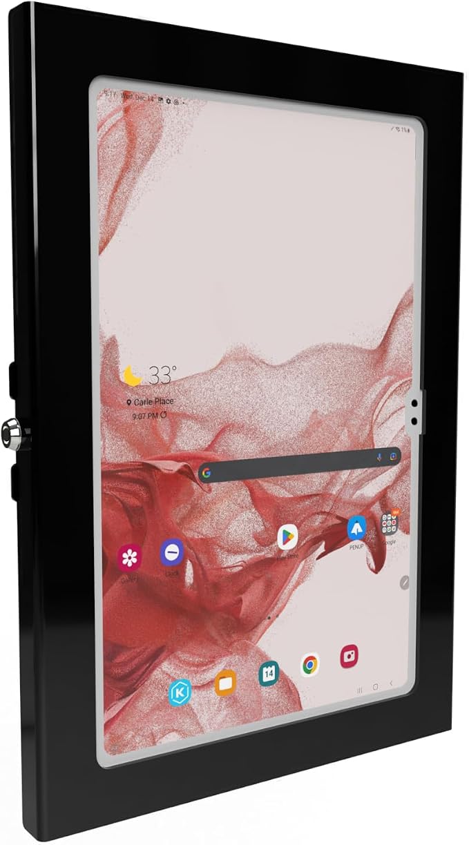 Locking Security Metal Case for Lenovo Chromebook Duet 3 11 Supports Wall Mount 75/100 mm VESA (Black Chromebook Duet 3)