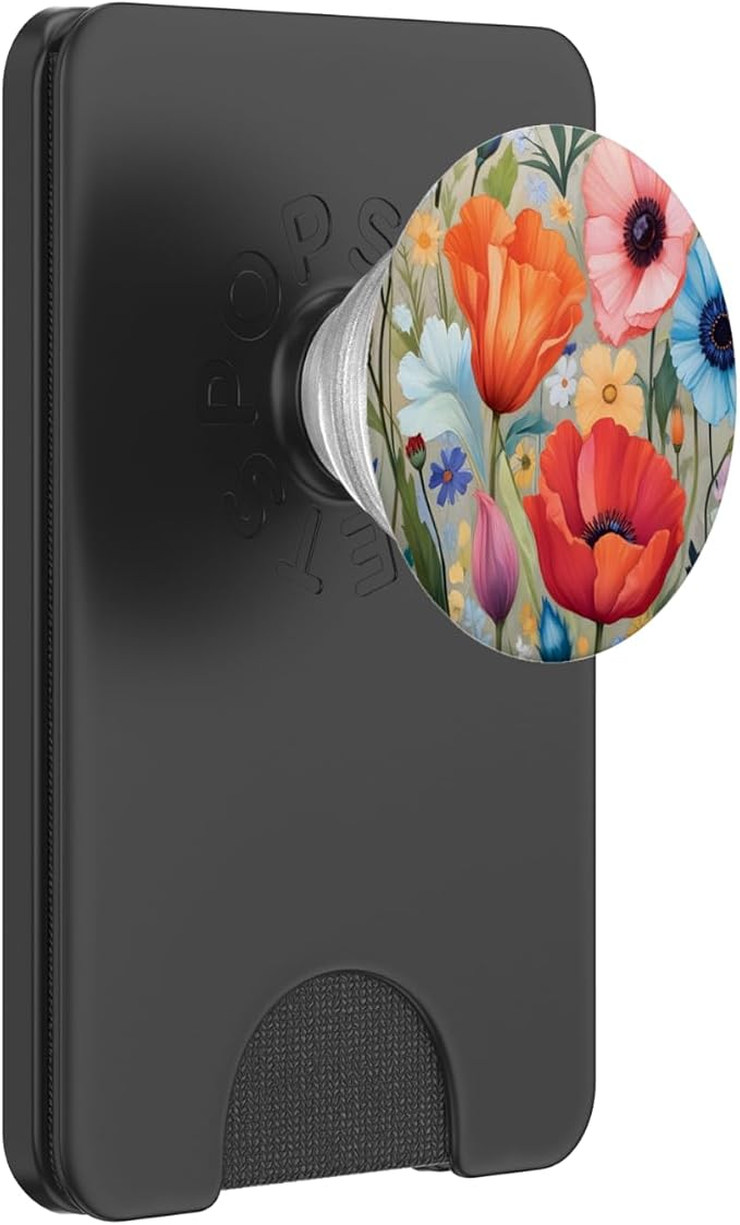 Blooming Wild Spring Garden Flowers Grasses Florals Leaves PopSockets PopGrip for MagSafe