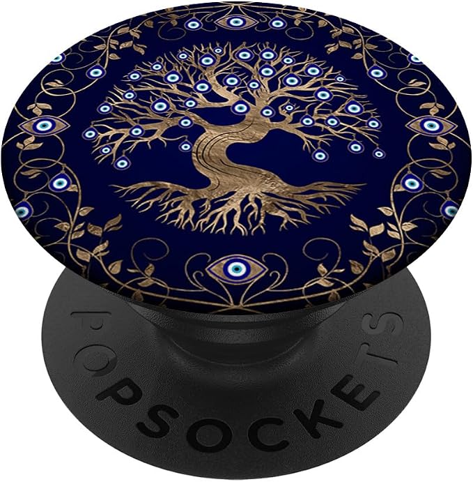 Tree of Life Evil Eye Ornament PopSockets Adhesive PopGrip
