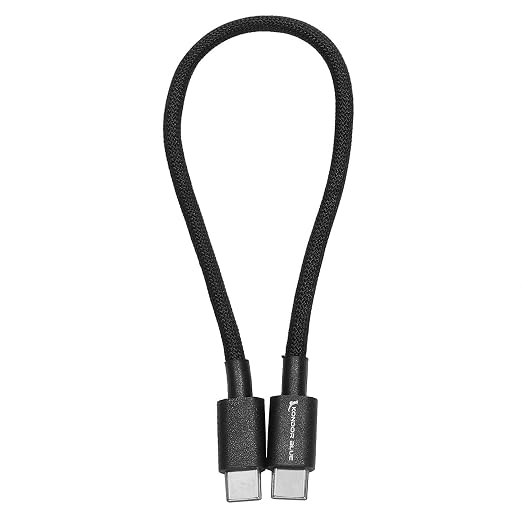 KONDOR BLUE | 10 Inch USB-C Cable for DJI LiDAR Focus System | Reliable Communication Cable for Compatible LiDAR Workflows | Black