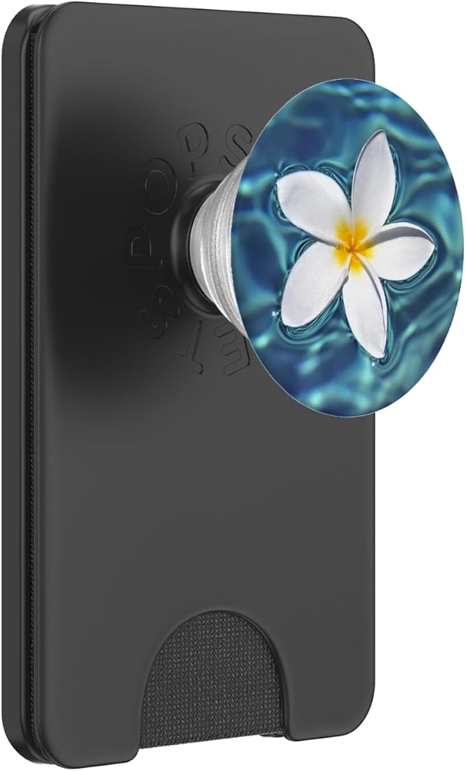 Hawaii Pop Mount Socket White Flower in The Sea Ocean Water PopSockets Adhesive PopGrip