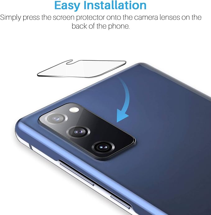 LK 3+3 Pack Samsung Galaxy S20 FE Screen Protector + Camera Lens Protector | 9H Tempered Glass Easy Installation [Not Fit for Galaxy S20]