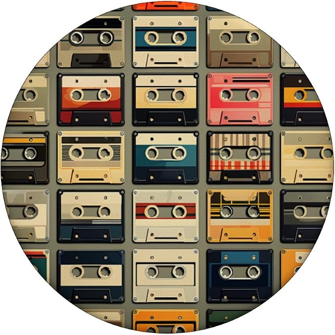 Retro Life Music Lover Cassette National Retro Day PopSockets Adhesive PopGrip