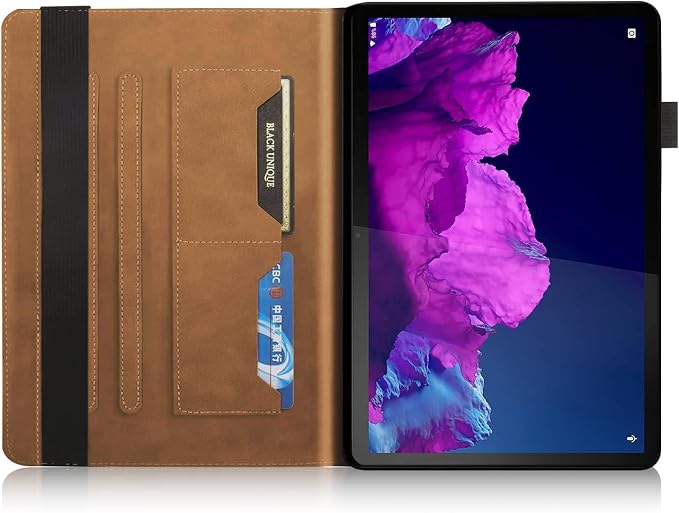 Case for Lenovo Tab M10 Plus (2020 2nd Gen) TB-X606F / TB-X606X 10.3 Multi-Angle Cover Built in Pocket PU Leather Stand Case with Multi-Angle Stand Card Holder for Lenovo M10 Plus 10.3 inch