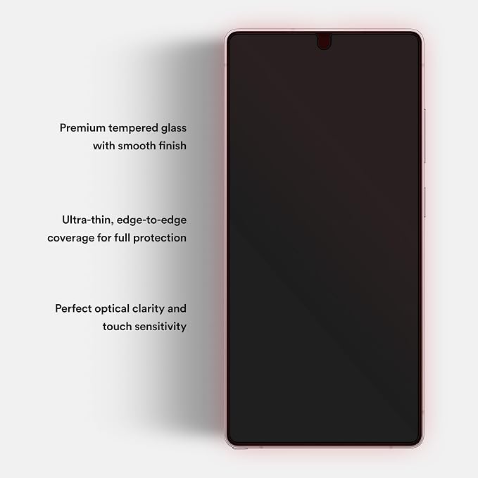 BodyGuardz Red Light Converter Screen Protector – Passive Red Light Therapy for Face - Promotes Better Sleep Healthier Skin Reduced Eye Strain – 9H Tempered Glass Easy Install (Galaxy S26)