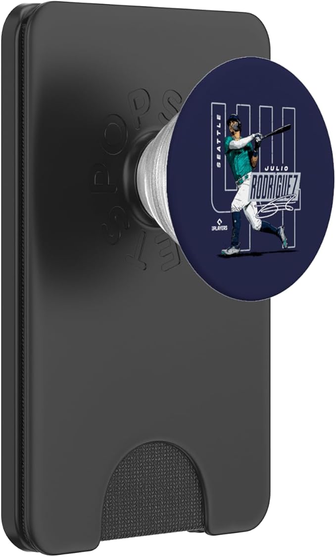 Julio Rodriguez | Seattle Baseball MLB Players | MLBJROD3003 PopSockets PopGrip for MagSafe