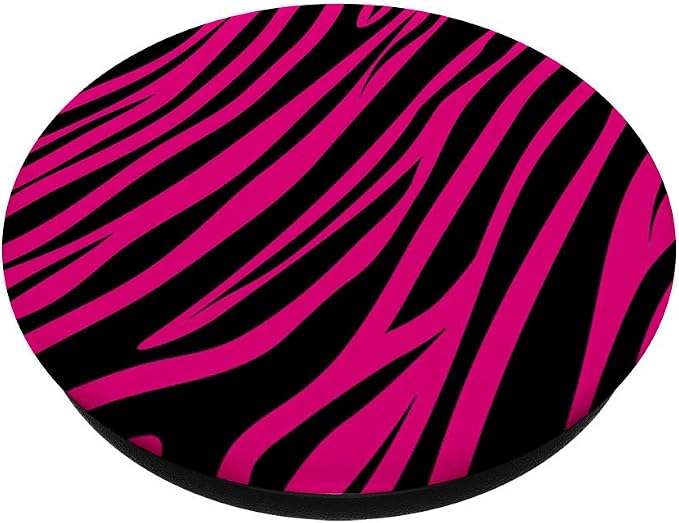 Zebra Print Hot Pink Skin Animal Print Pattern PopSockets PopGrip: Swappable Grip for Phones &amp Tablets